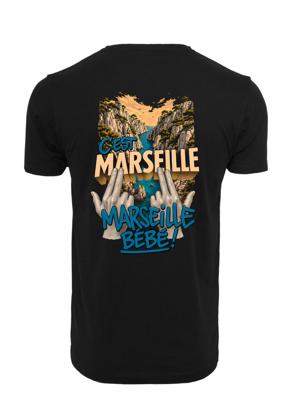 T-shirt c'est Marseille Bébé Calanques