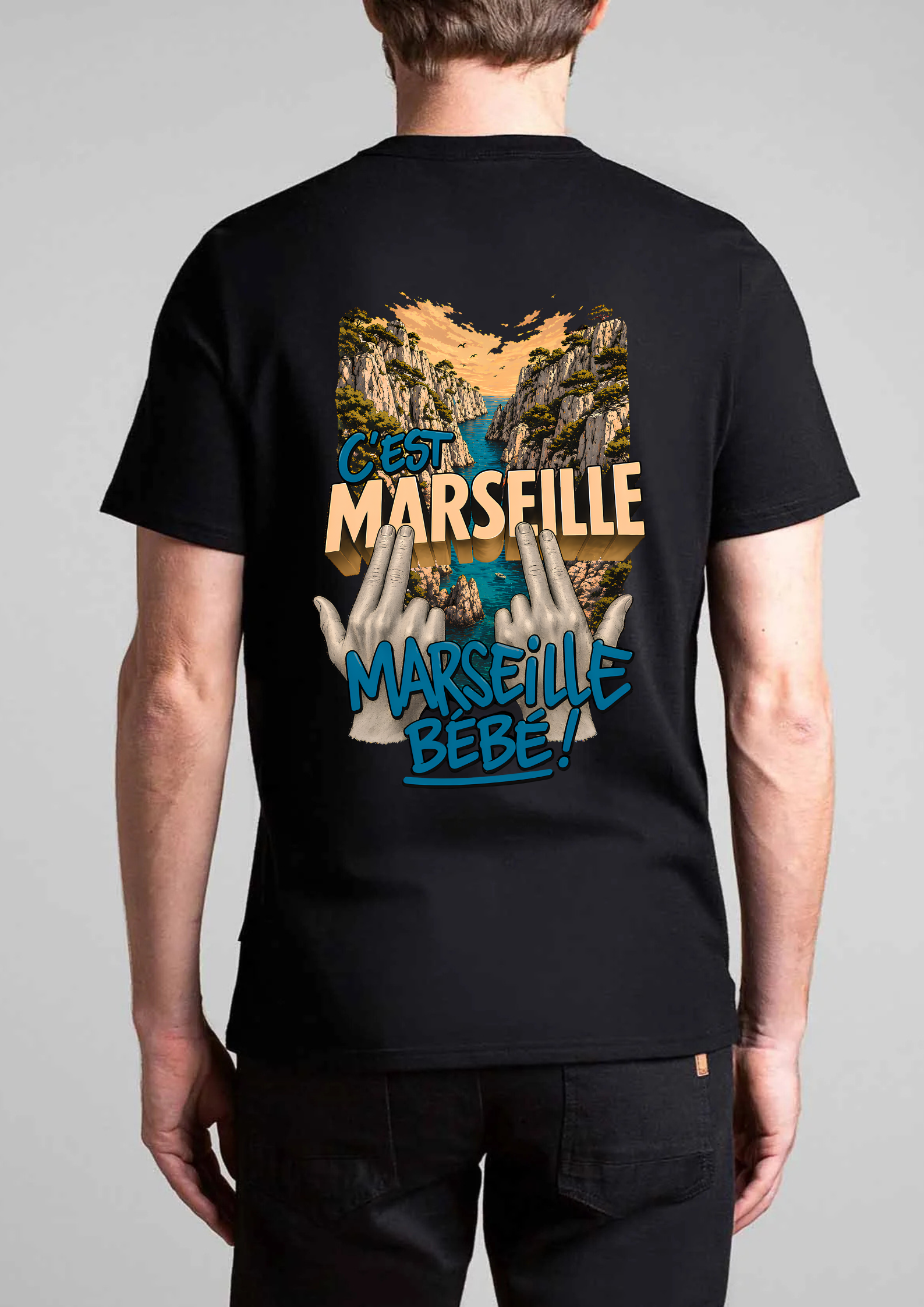 T-shirt c'est Marseille Bébé Calanques
