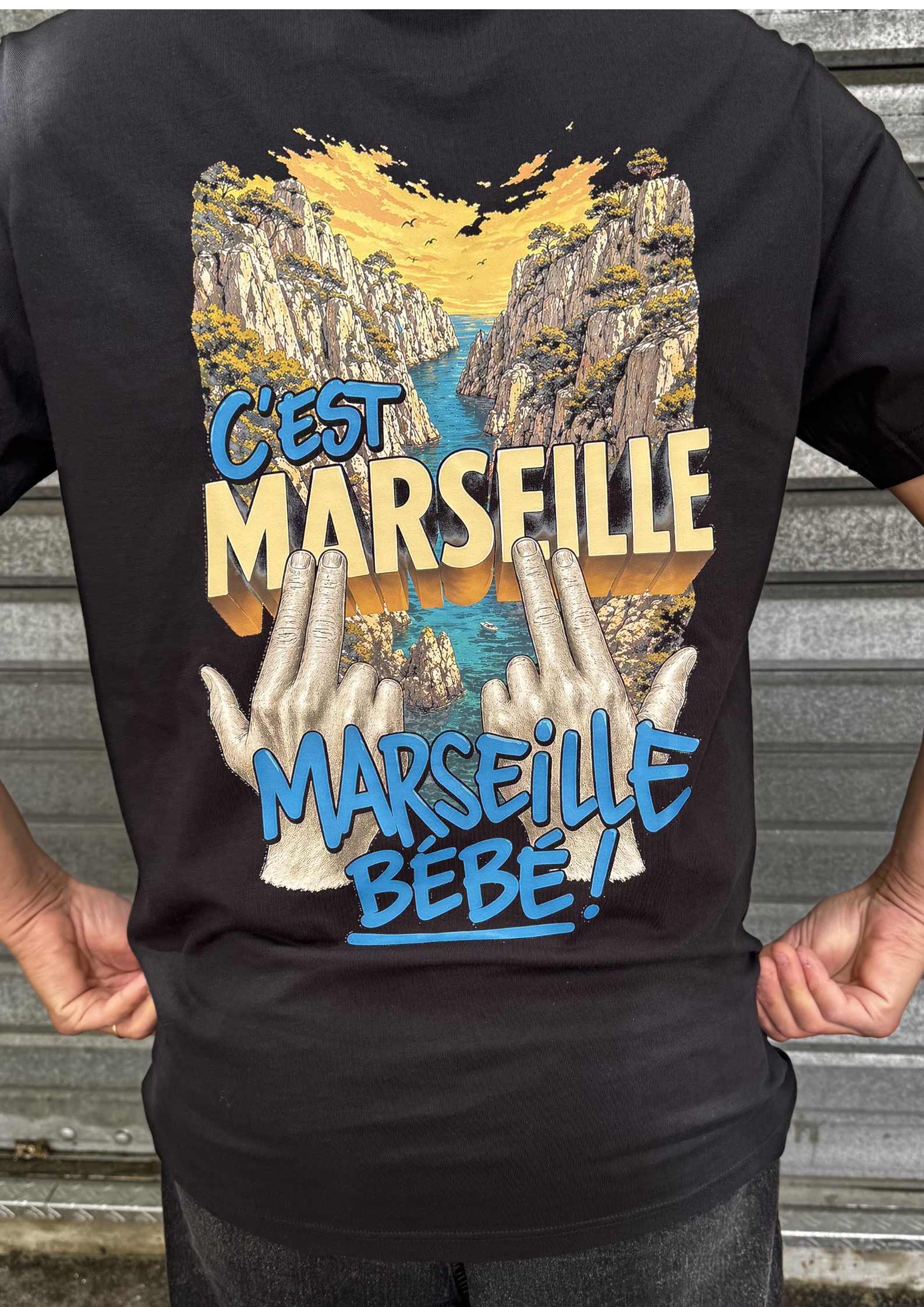 T-shirt c'est Marseille Bébé Calanques