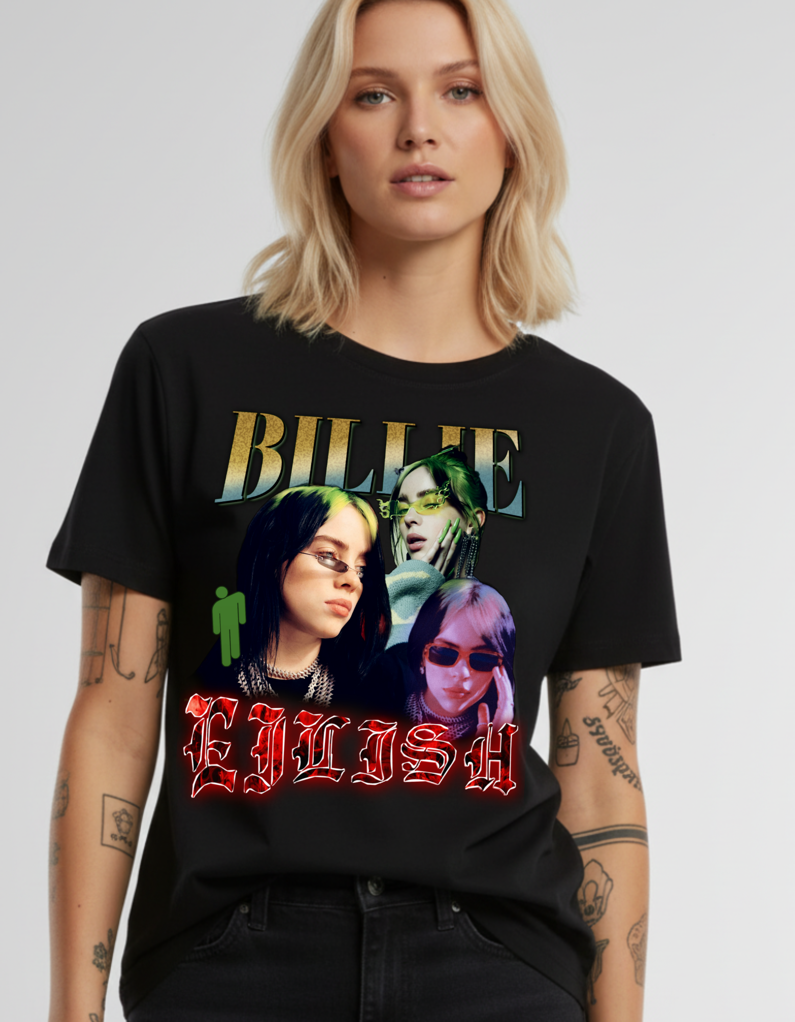T-shirt Bootleg Billie Eilish
