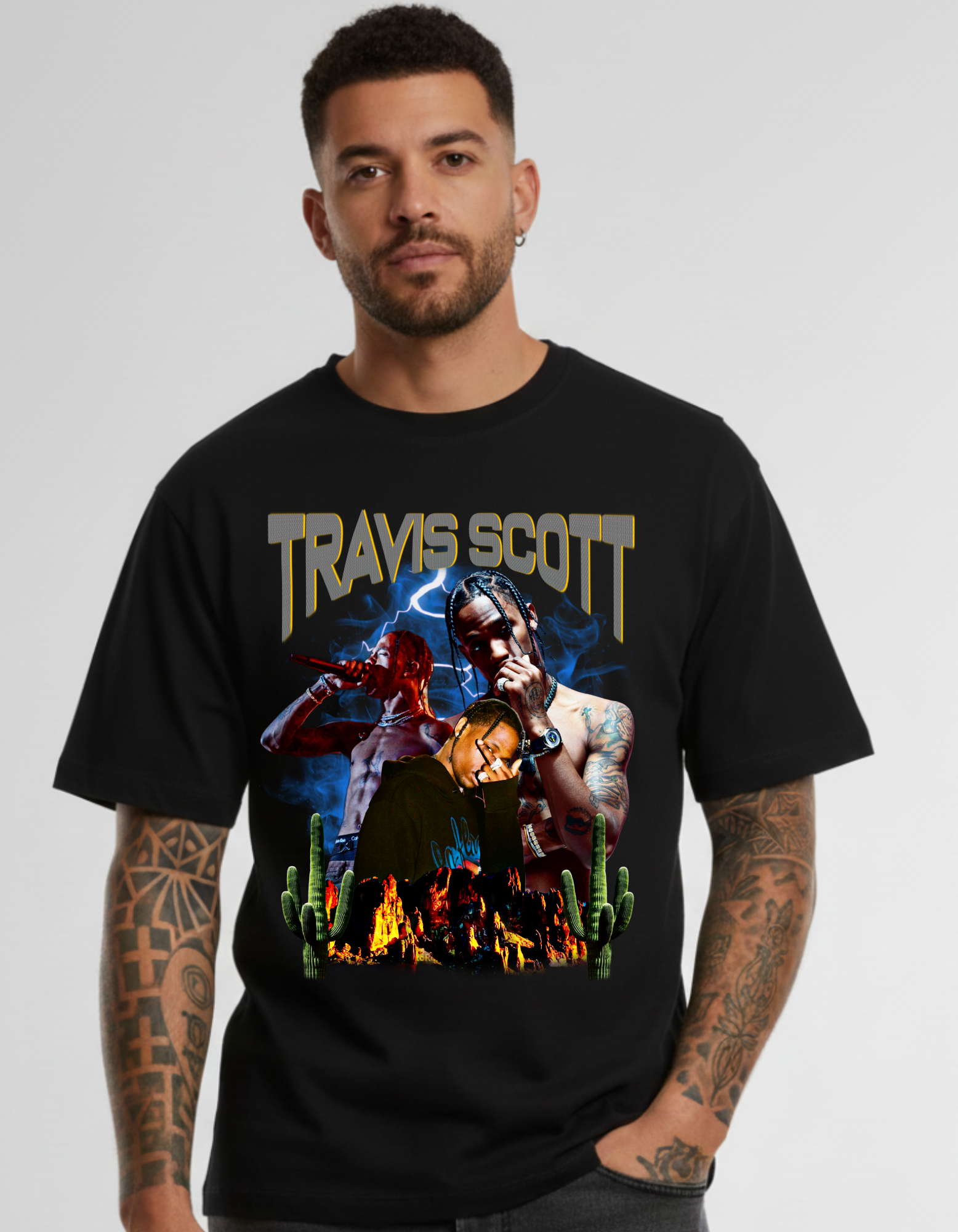 T-shirt Bootleg Travis Scott