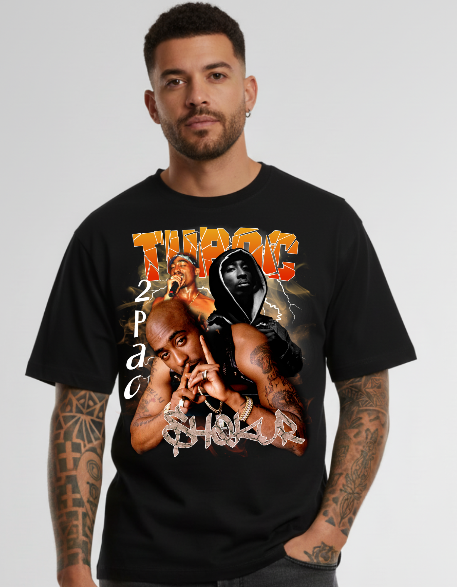 T-shirt Bootleg Tupac Shakur