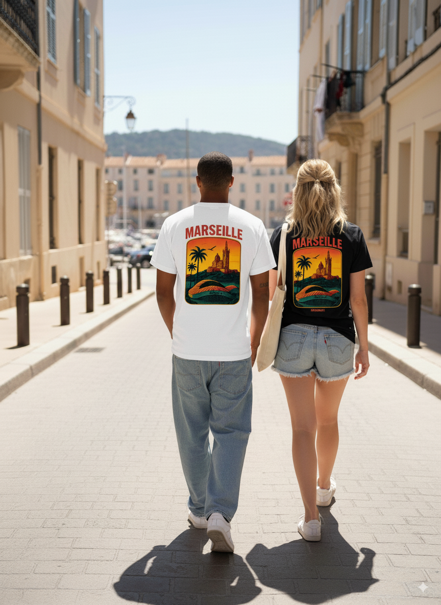 T-shirt Marseille SUNSET VIBES