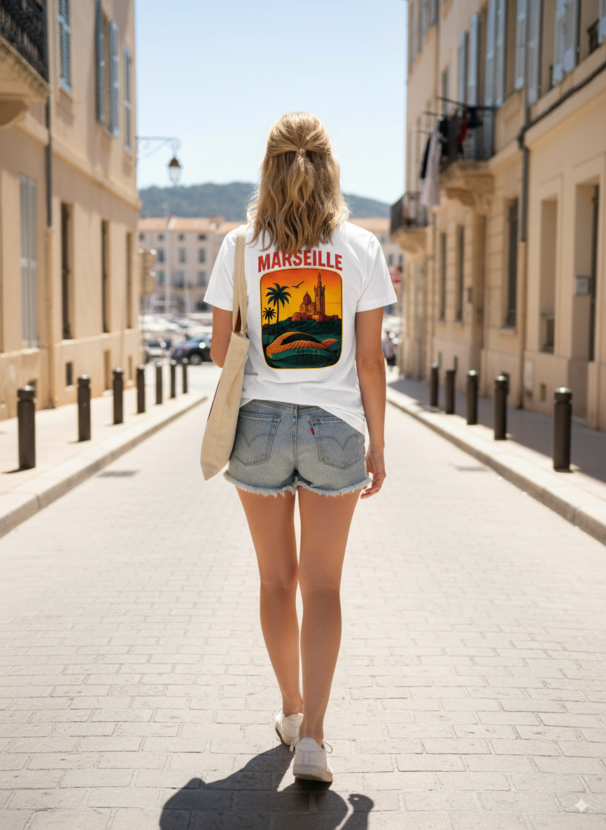 T-shirt Marseille SUNSET VIBES