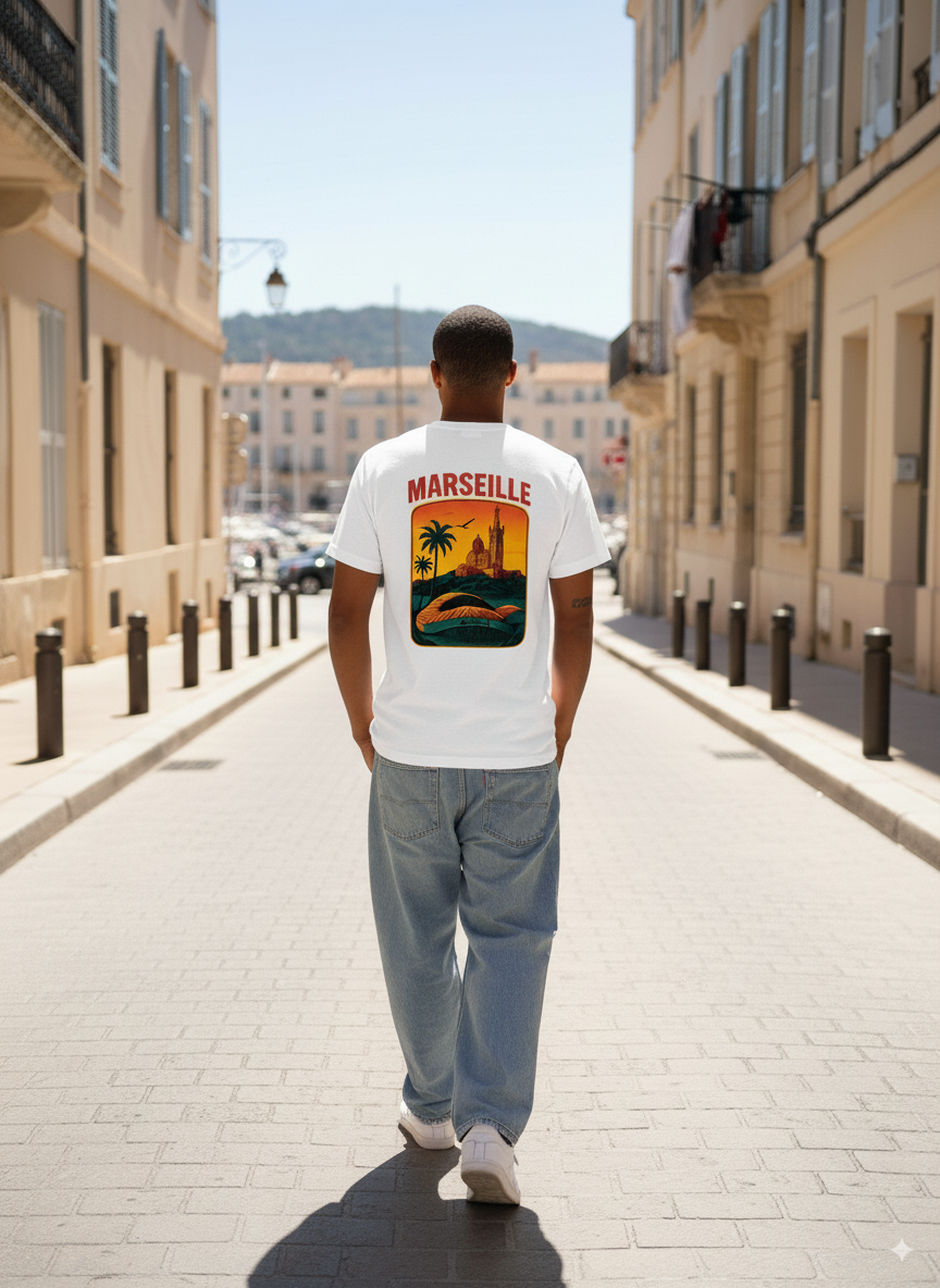 T-shirt Marseille SUNSET VIBES