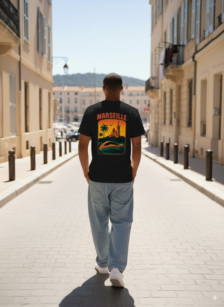 T-shirt Marseille SUNSET VIBES